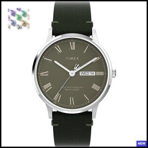 Classic Analog Watch Stainless Steel Case Quartz Movement Water Resistant